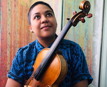 rosa ortega viola player for the international chamber orchestra of puerto rico